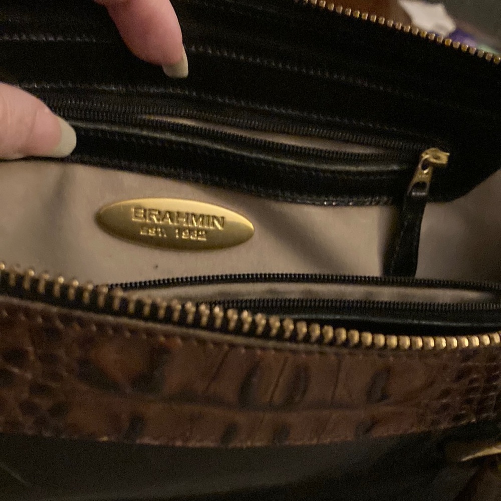 Brahim brand zipper purse with matching wallet
